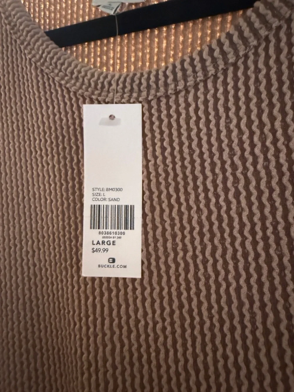 Buckle Sand Ribbed Maxi Dress - Picture 2 of 5